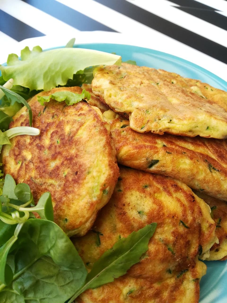 Pancake salati alle zucchine